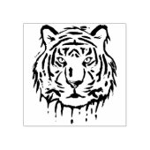 kunststempel voor tijgergezicht rubberstempel (Afrduk)