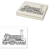 Kunststempel voor Westerne Express Train Engine Rubberstempel (Gestempeld)