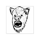 Kunststempel weerwolf rubberstempel (Afrduk)