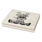 Kunststempels voor hout/Baby Rudolph Rubberstempel (Stempel)