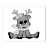Kunststempels voor hout/Baby Rudolph Rubberstempel (Afrduk)