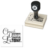 Kunststempels voor hout/Citaat Rubberstempel (Gestempeld)