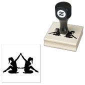 Kunststempels voor hout/danser2 rubberstempel (Gestempeld)