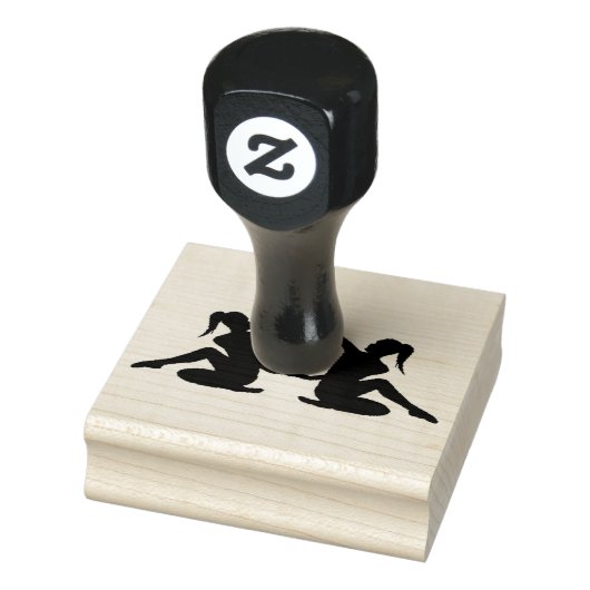 Kunststempels voor hout/danser2 rubberstempel (Stempel)