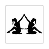 Kunststempels voor hout/danser2 rubberstempel (Afrduk)