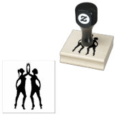 Kunststempels voor hout/danser3 rubberstempel (Gestempeld)