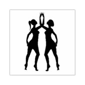 Kunststempels voor hout/danser3 rubberstempel (Afrduk)