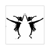 Kunststempels voor hout/danser4 rubberstempel (Afrduk)