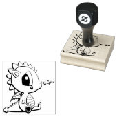 Kunststempels voor hout/draak rubberstempel (Gestempeld)