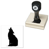 Kunststempels voor hout/Wolf2 Rubberstempel (Gestempeld)