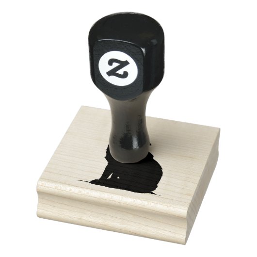 Kunststempels voor hout/Wolf2 Rubberstempel (Stempel)
