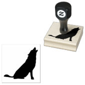 Kunststempels voor hout/Wolf Rubberstempel (Gestempeld)