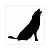 Kunststempels voor hout/Wolf Rubberstempel (Afrduk)