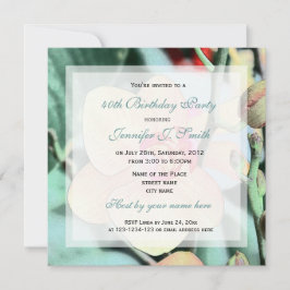 kunststijl elegant orchidee flower verjaardagsfees kaart