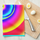 Kunststijl met kleurrijke handtekeningen theedoek (Quarter Fold)