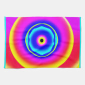 Kunststijl met kleurrijke handtekeningen theedoek (Horizontaal)