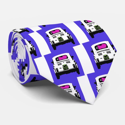 Kunststijl pop Fiat 500 Stropdas (Opgerold)