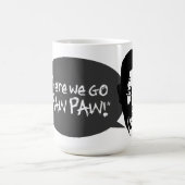 Kunststijl pop - Hier gaan we naar Paw Paw Koffiemok (Center)