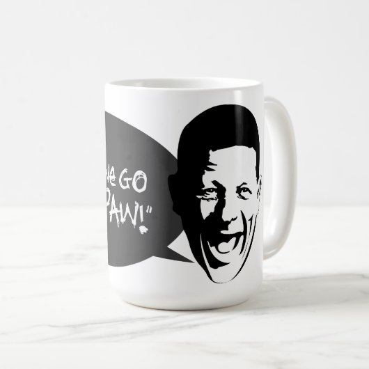 Kunststijl pop - Hier gaan we naar Paw Paw Koffiemok (Voorkant rechts)