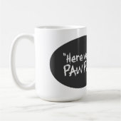 Kunststijl pop - Hier gaan we naar Paw Paw Koffiemok (Links)