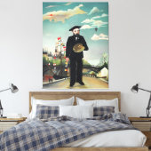 Kunststijl van Henri Rousseau Canvas Afdruk (Insitu (Slaapkamer))