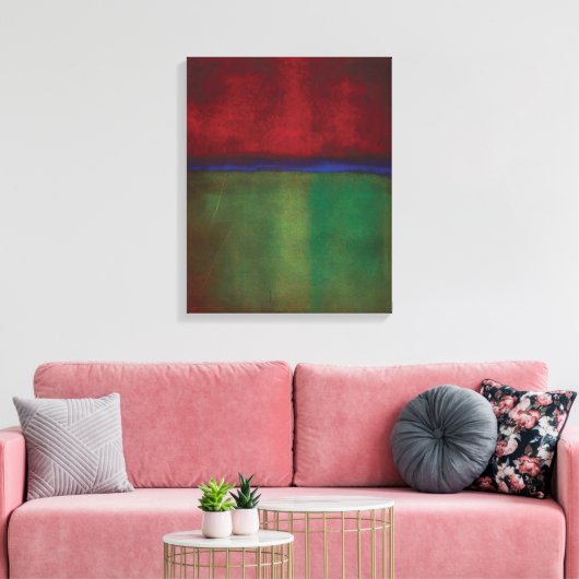 Kunststijl van Mark Rothko Canvas Afdruk (Insitu (Woonkamer))