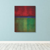 Kunststijl van Mark Rothko Canvas Afdruk (Insitu (Houten vloer))