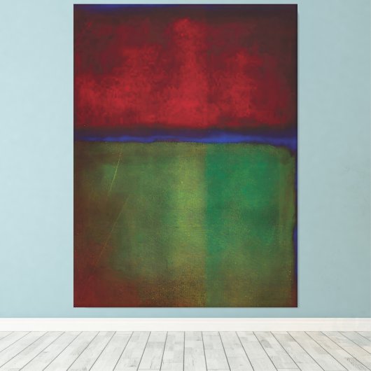 Kunststijl van Mark Rothko Canvas Afdruk (Insitu (Houten vloer))