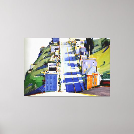 Kunststijl van Wayne Thiebaud Canvas Afdruk (Voorkant)