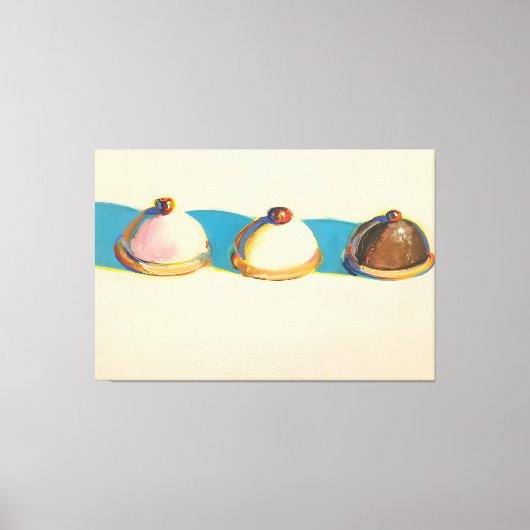 Kunststijl van Wayne Thiebaud Canvas Afdruk (Voorkant)