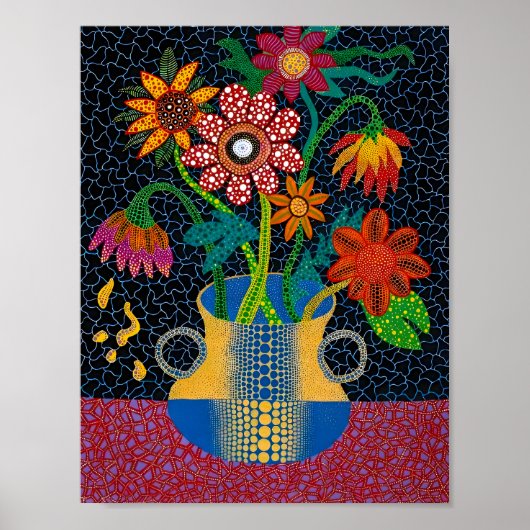 Kunststijl van Yayoi Kusama Poster (Voorkant)