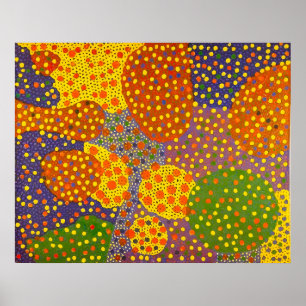 Kunststijl van Yayoi Kusama Poster