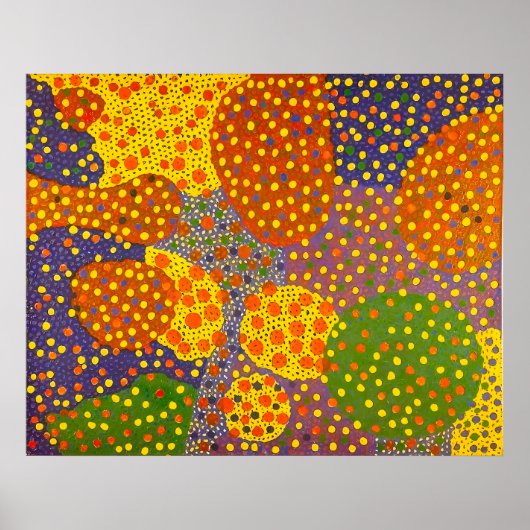Kunststijl van Yayoi Kusama Poster (Voorkant)