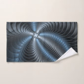 Kunststof Blauw Grijs 3D Fractal Art Modern Abstra Bad Handdoek (Handdoek)