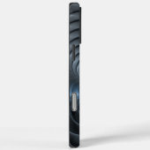 Kunststof Blauw Grijs 3D Fractal Art Modern Abstra Case-Mate iPhone Case (Achterkant / Rechts)