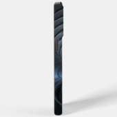 Kunststof Blauw Grijs 3D Fractal Art Modern Abstra Case-Mate iPhone Case (Achterkant / Rechts)