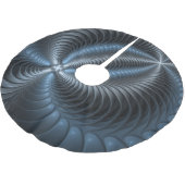 Kunststof Blauw Grijs 3D Fractal Art Modern Abstra Kerstboom Rok (Gekanteld)