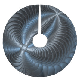 Kunststof Blauw Grijs 3D Fractal Art Modern Abstra Kerstboom Rok