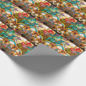 Kunststof bloem cadeaupapier (Hoek)