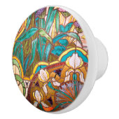 Kunststof bloem keramische knop (Rechts)