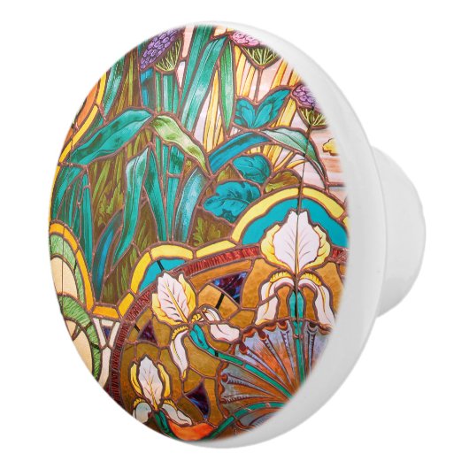 Kunststof bloem keramische knop (Rechts)