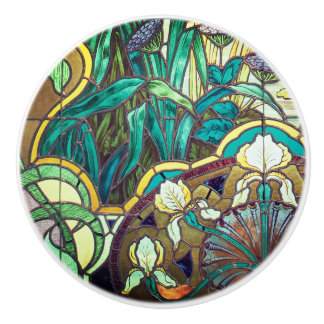 Kunststof bloem keramische knop