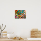 Kunststof bloem poster (Keuken)