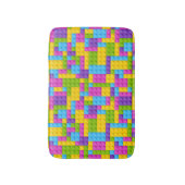 Kunststof bouwstenen patroon badmat (Voorkant Verticaal)