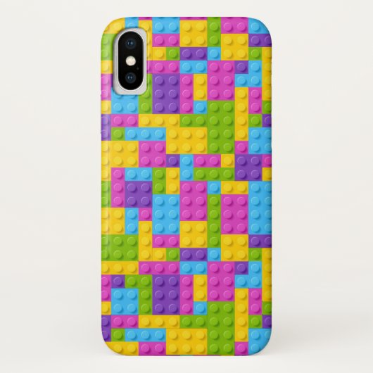 Kunststof bouwstenen patroon Case-Mate iPhone case (Achterkant)