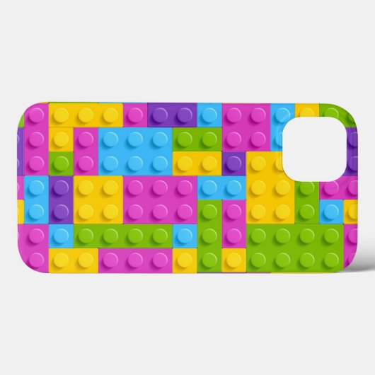 Kunststof bouwstenen patroon Case-Mate iPhone case (Achterkant (horizontaal))