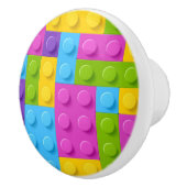 Kunststof bouwstenen patroon keramische knop (Rechts)