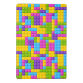 Kunststof bouwstenen patroon mini klembord (Achterkant)