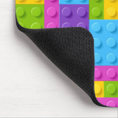 Kunststof bouwstenen patroon muismat (Hoek)