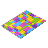 Kunststof bouwstenen patroon notitieboek (Linkerzijde)